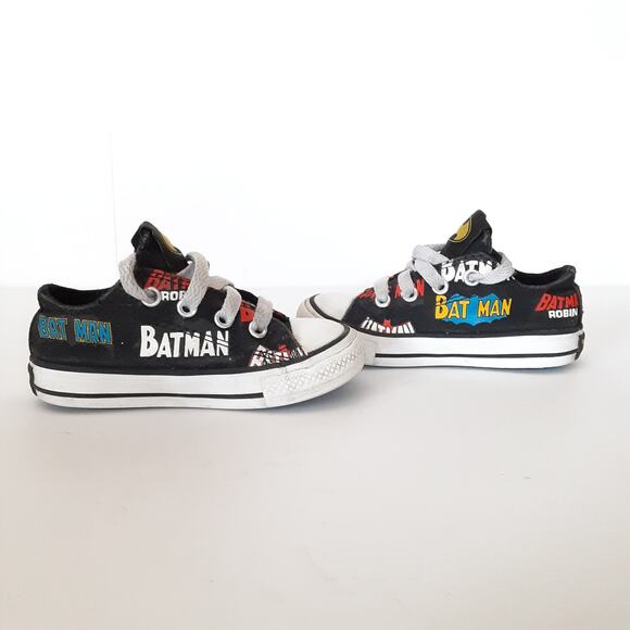 Converse Chuck Taylor All Stars DC Comics Batman 80th Low Top Sneakers Toddler 6 - Picture 6 of 11